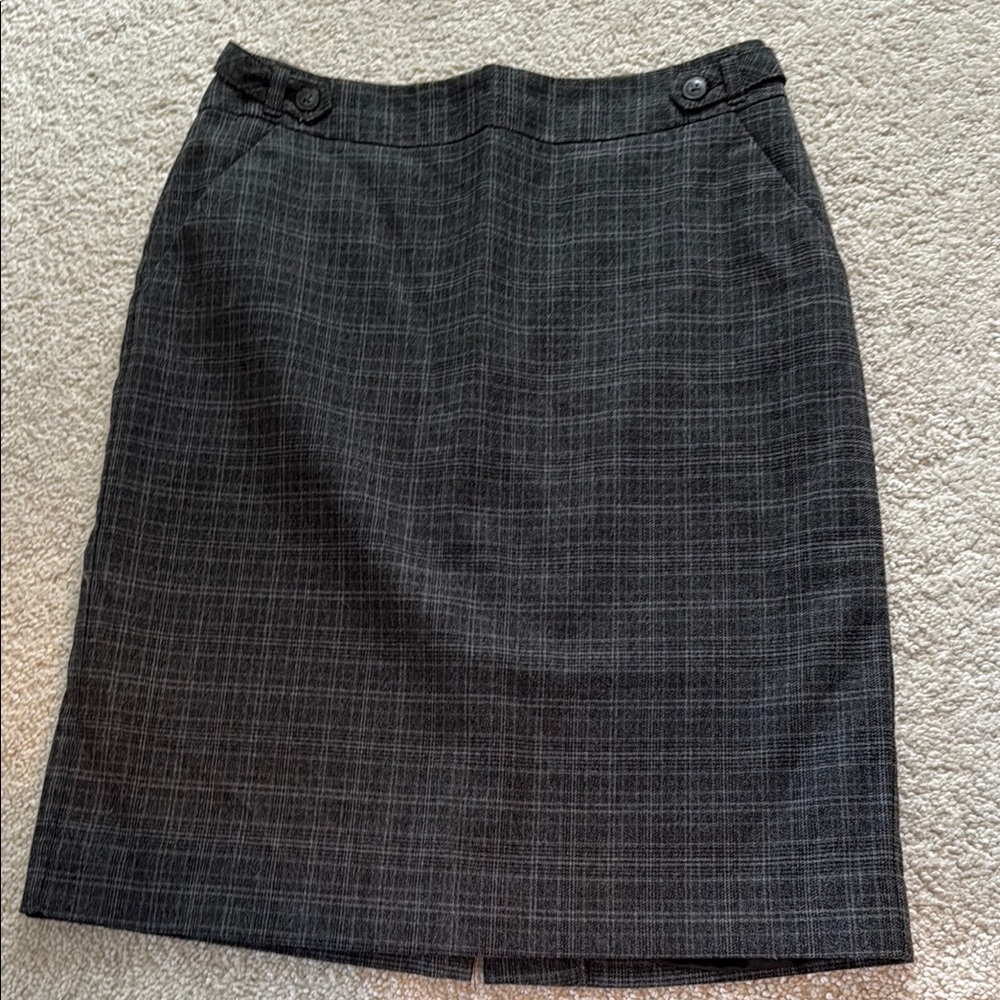 Classic Black Plaid Women's Skirt